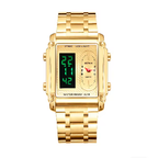 BESTWIN 126 Reloj de Cuarzo Unisex con Correa de Acero Inoxidable