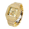 MISSFOX 324 Reloj Masculino de Lujo con Diamantes