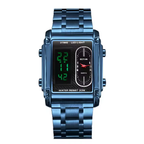 BESTWIN 126 Reloj de Cuarzo Unisex con Correa de Acero Inoxidable