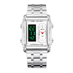 BESTWIN 126 Reloj de Cuarzo Unisex con Correa de Acero Inoxidable