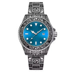 Reloj de Moda Unisex Estilo Vintage Dorado 1181