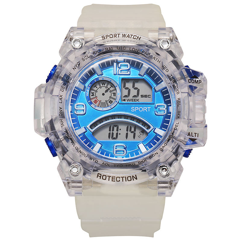 Reloj Digital Unisex Transparente T-612