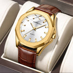 CRRJU 5015 Reloj de Hombre de Negocios Impermeable