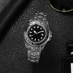 Reloj de Moda Unisex Estilo Vintage Dorado 1181