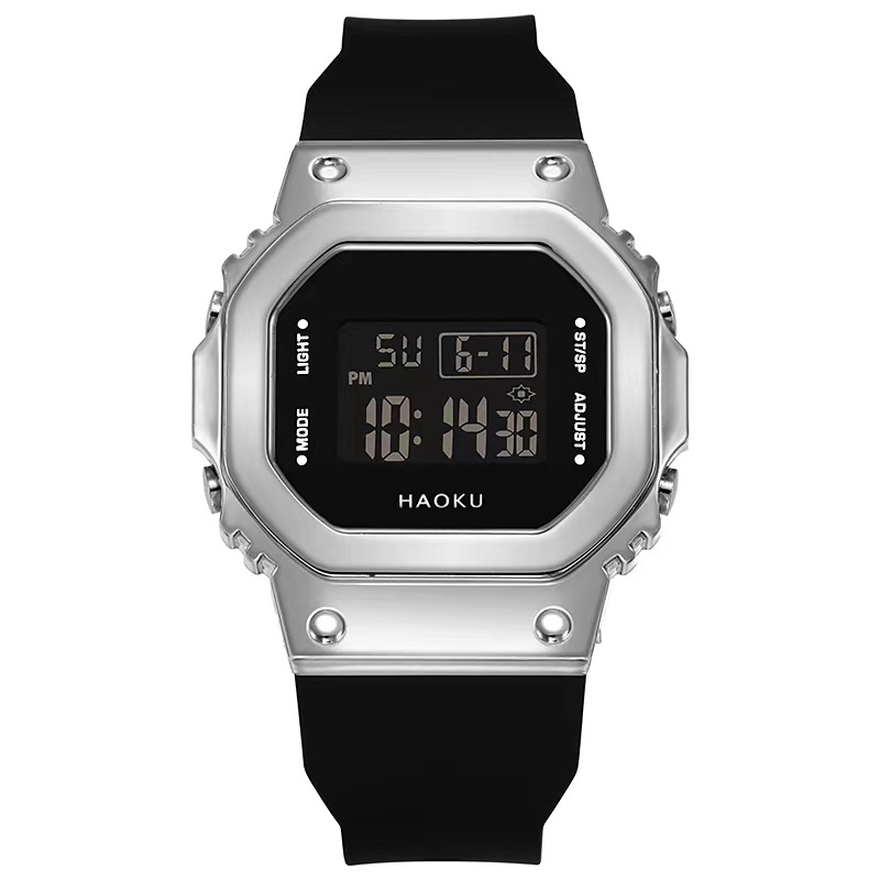 Reloj Deportivo Unisex de Diseño Cuadrado DF-1