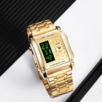 BESTWIN 126 Reloj de Cuarzo Unisex con Correa de Acero Inoxidable