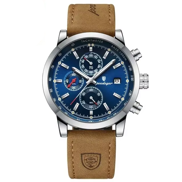 Reloj de Hombre Cuero Clásico POEDAGAR 932