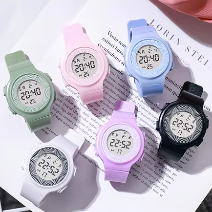 Reloj Estudiantil Digital de Color Macaron Y-W1