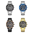 MEGIR 2220G Reloj Masculino de Cuarzo y Acero Inoxidable