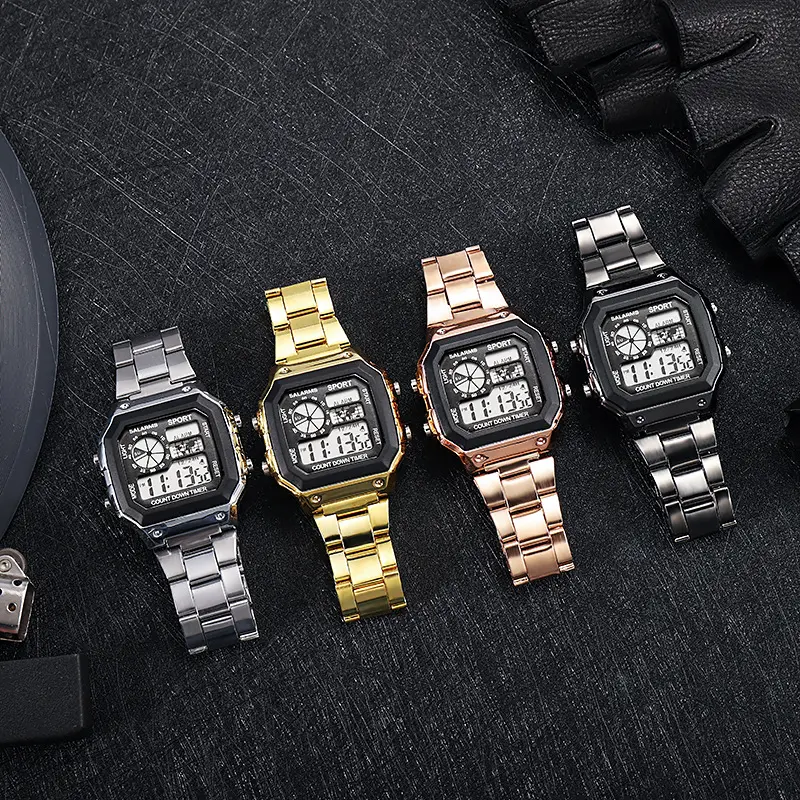 Reloj Deportivo Cuadrado de Aleación F-2