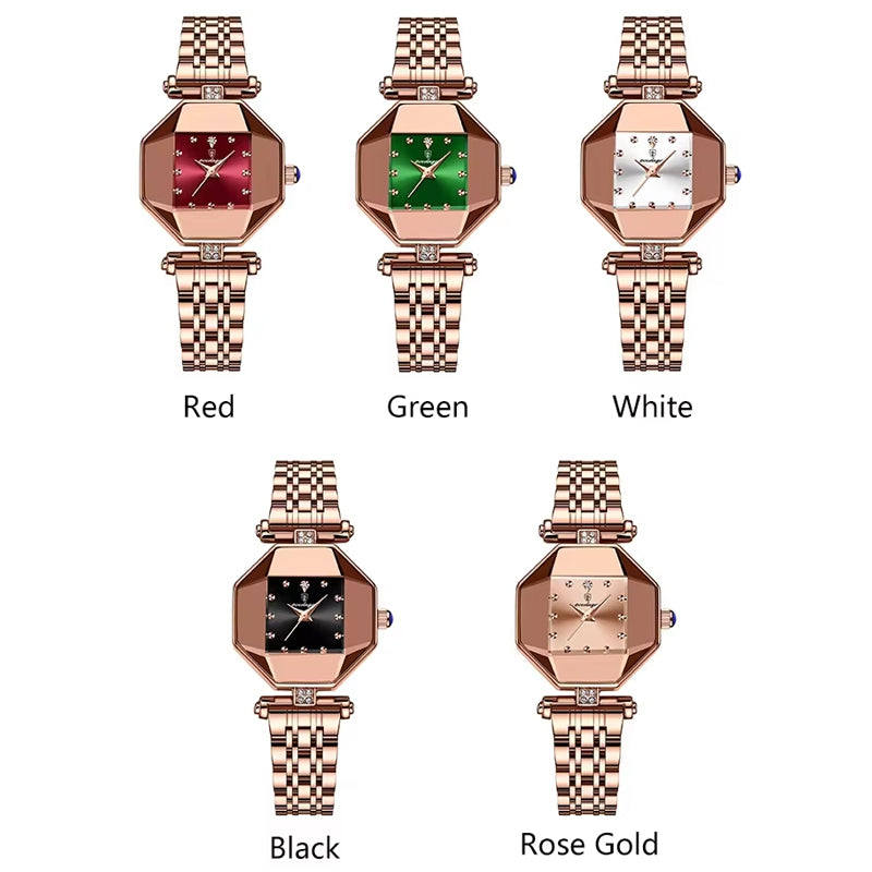 Reloj de Mujer Elegante Cuadrado POEDAGAR 368