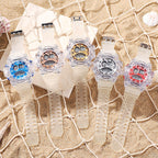Reloj Digital Unisex Transparente T-612