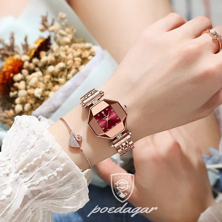 Reloj de Mujer Elegante Cuadrado POEDAGAR 368