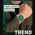 MEGIR 2064AG Reloj Masculino de Lujo de Acero Inoxidable