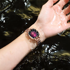 Reloj Femenino de Lujo con Diamantes y Acero Inoxidable POEDAGAR 712
