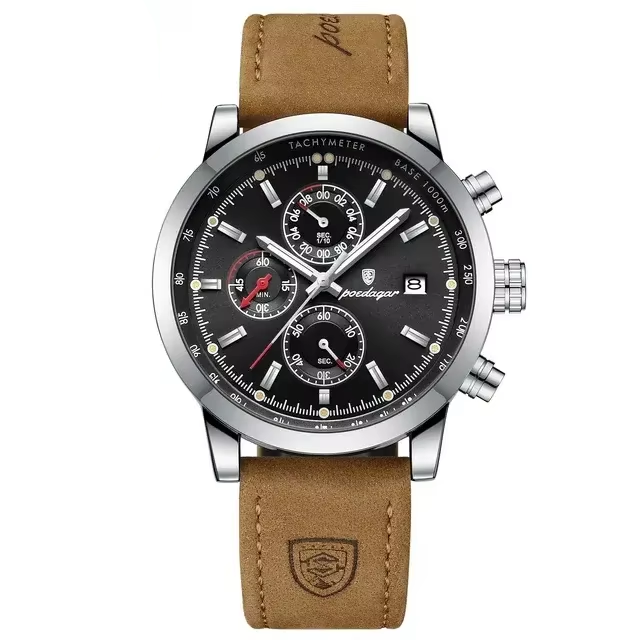 Reloj de Hombre Cuero Clásico POEDAGAR 932