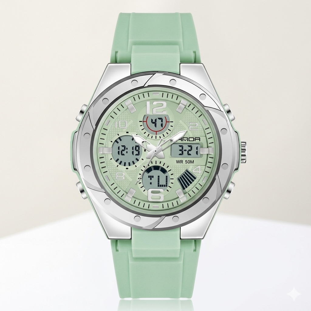 Reloj Híbrido Sport Mint & Steel