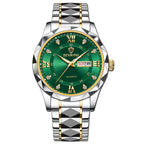 Reloj de Pulsera para Parejas, Modelo 2026, Reloj de Cuarzo Luminoso de Acero Inoxidable