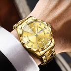 Reloj de Pulsera para Parejas, Modelo 2026, Reloj de Cuarzo Luminoso de Acero Inoxidable