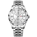 Reloj de Pulsera para Parejas, Modelo 2026, Reloj de Cuarzo Luminoso de Acero Inoxidable