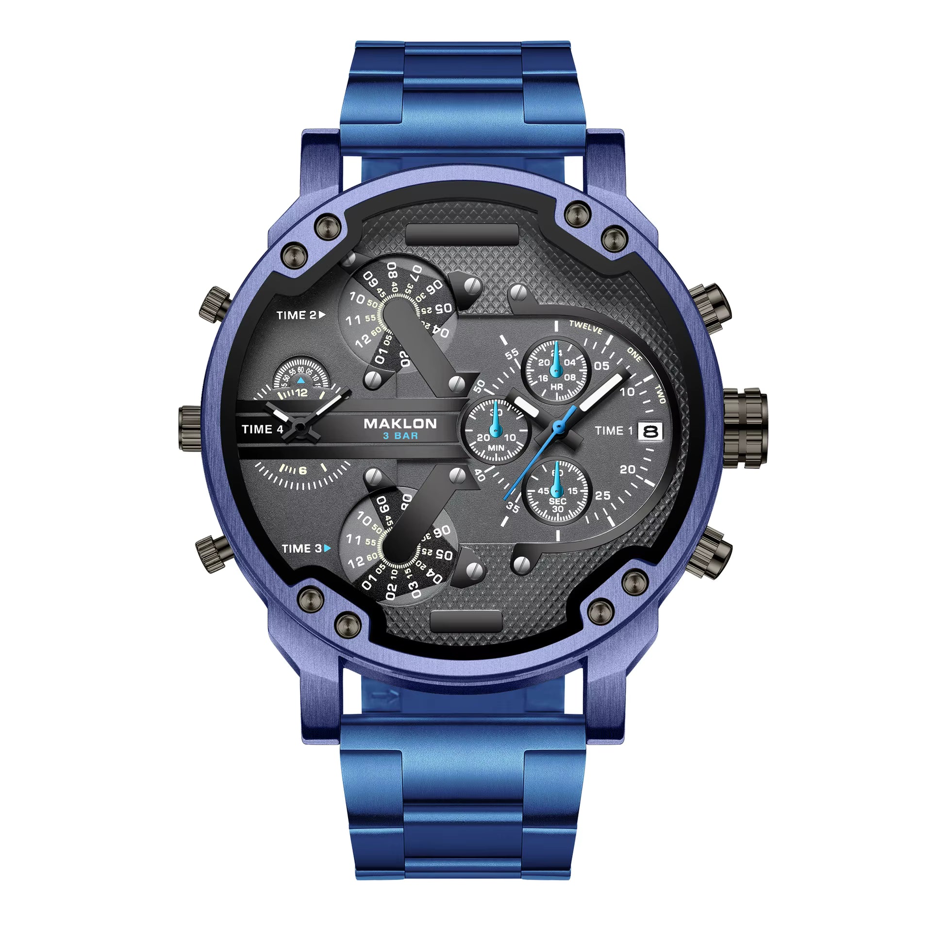 Reloj Hombre Moda de lujo de acero inoxidable