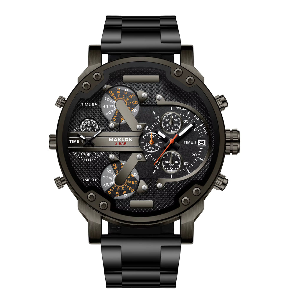 Reloj Hombre Moda de lujo de acero inoxidable