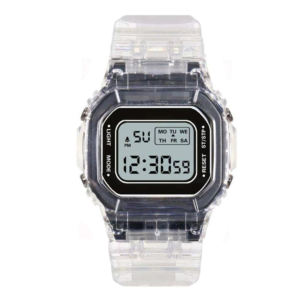 Reloj Deportivo Informal, Transparente
