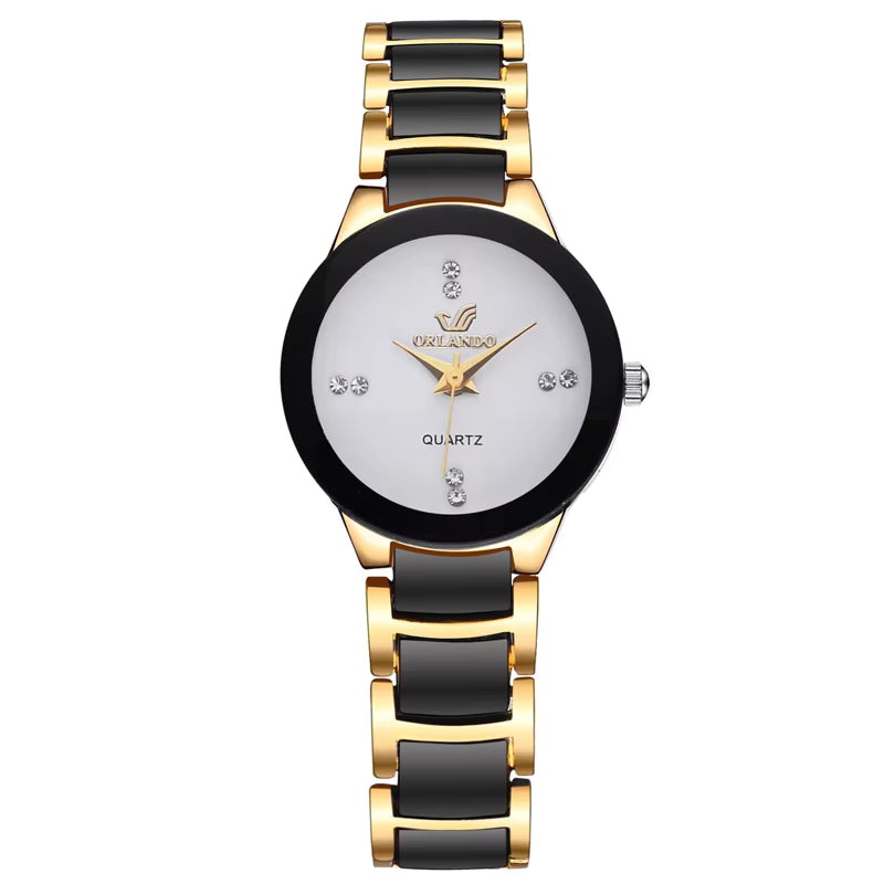 Relojes de Moda para Mujer y Hombre, Relojes de Pulsera de Lujo con Pedrería