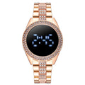 Reloj de lujo de acero inoxidable para mujer