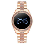 Reloj de lujo de acero inoxidable para mujer