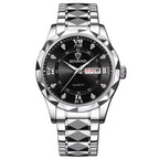 Reloj de Pulsera para Parejas, Modelo 2026, Reloj de Cuarzo Luminoso de Acero Inoxidable