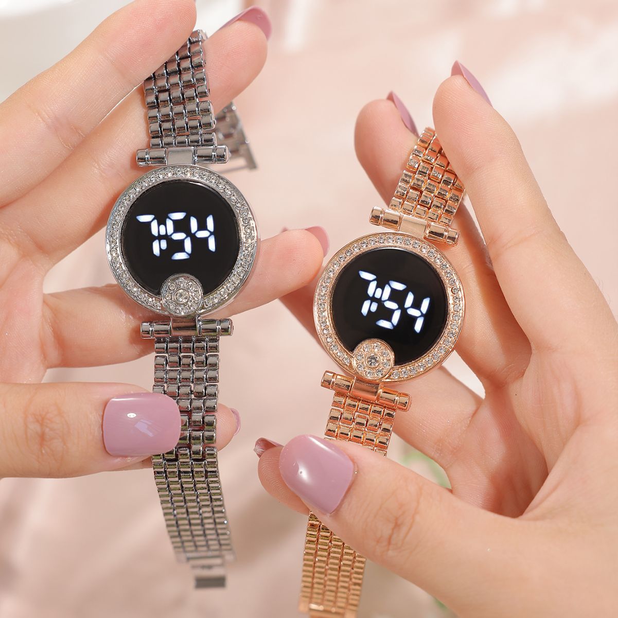 Reloj electrónico simple con pantalla táctil