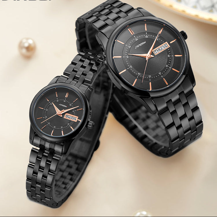 Par de relojes de cuarzo para hombre y Mujer