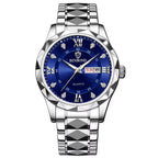 Reloj de Pulsera para Parejas, Modelo 2026, Reloj de Cuarzo Luminoso de Acero Inoxidable