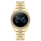 Reloj de lujo de acero inoxidable para mujer