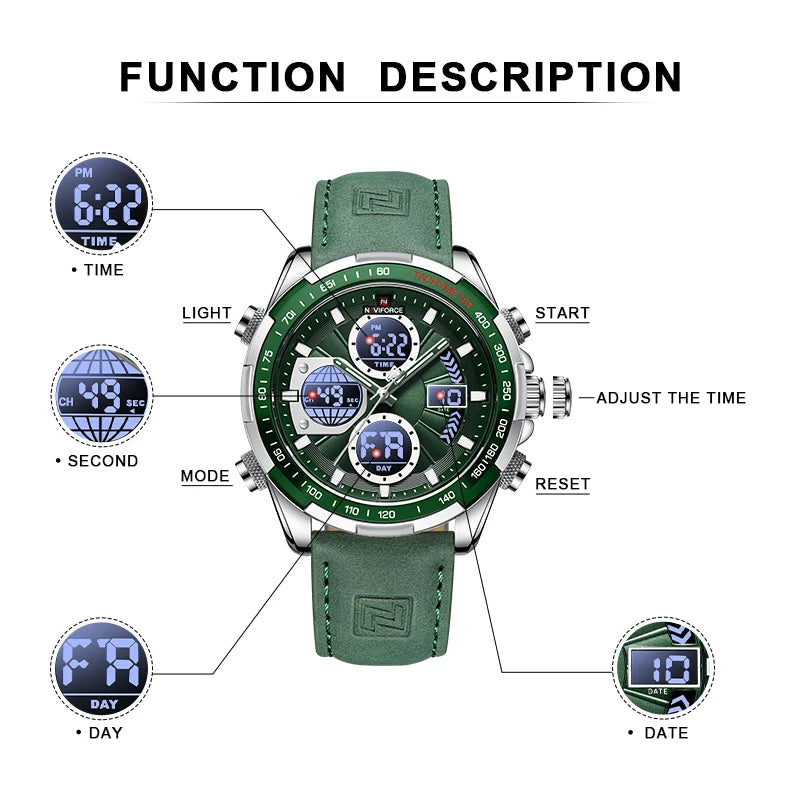 Reloj de Negocios 9197 para Hombre Dual