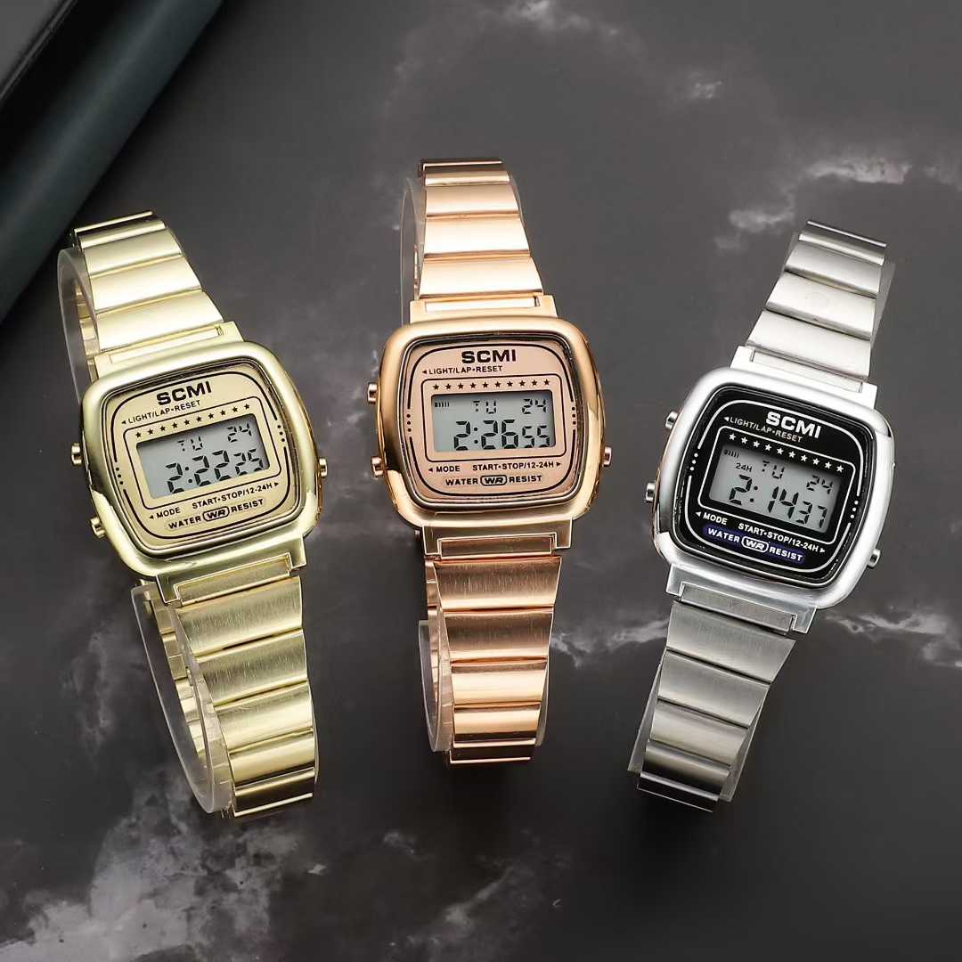 Relojes Digitales de Acero Inoxidable 366