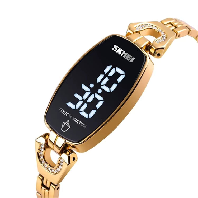 Reloj Digital LED 1588 para Mujer, Pantalla Táctil