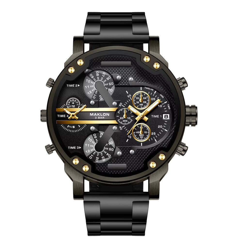 Reloj Hombre Moda de lujo de acero inoxidable