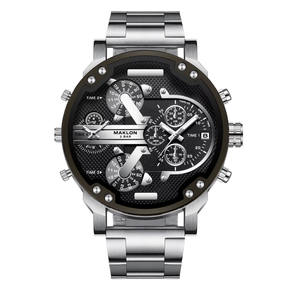 Reloj Hombre Moda de lujo de acero inoxidable