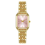 Reloj cuadrado sencillo y versátil para mujer