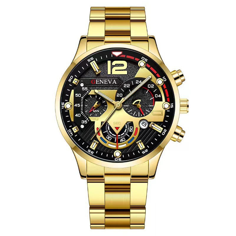 Reloj de cuarzo de acero inoxidable para hombre