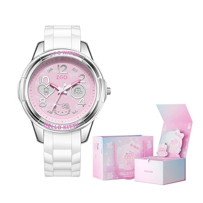 Reloj Analógico Sanrio Hello Kitty, Estilo Kawaii