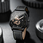 Reloj cuadrado, impermeable de Moda hombres