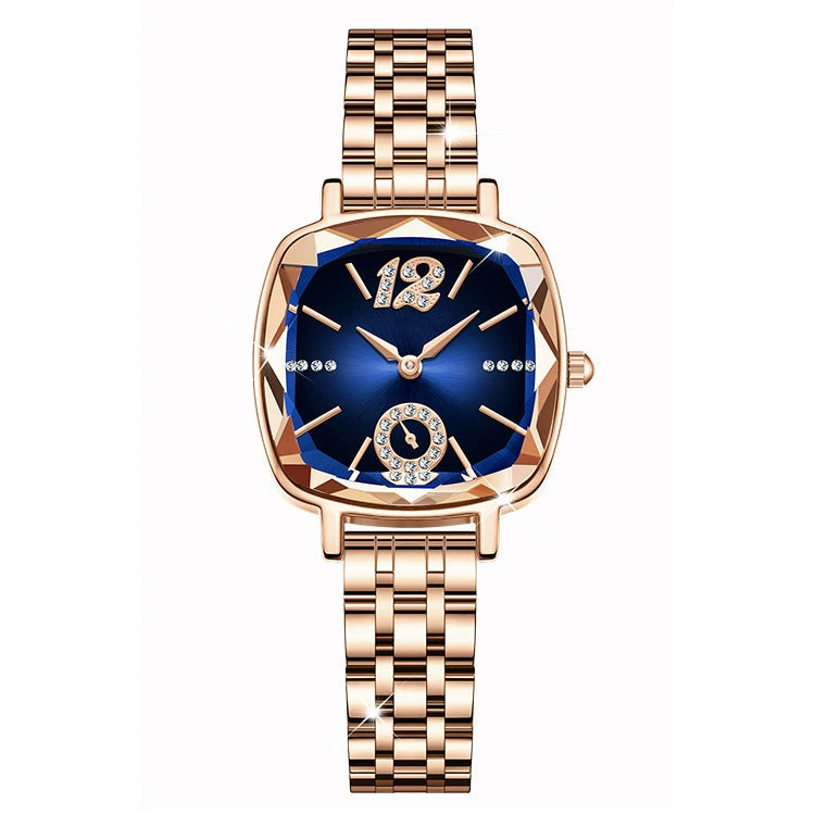 Reloj de mujer cuarzo impermeable diamante