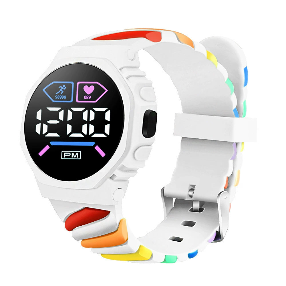 Reloj Led Digital Arco iris