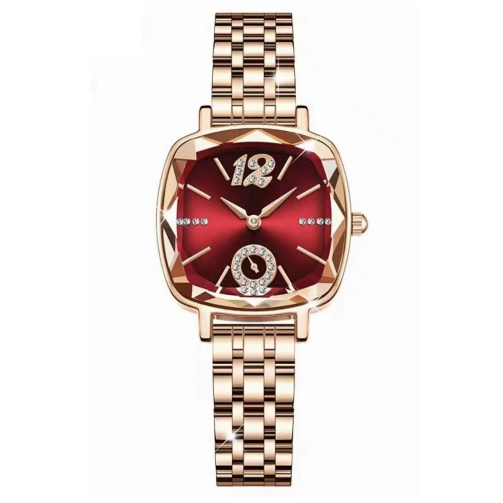 Reloj de mujer cuarzo impermeable diamante