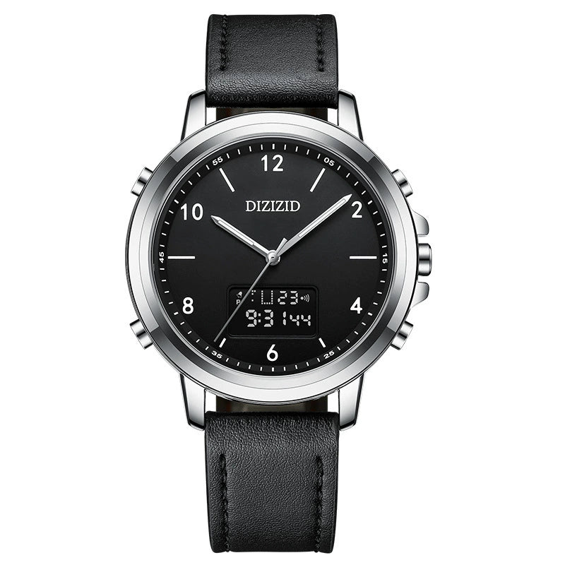 Reloj digital deportivo de negocios con doble pantalla