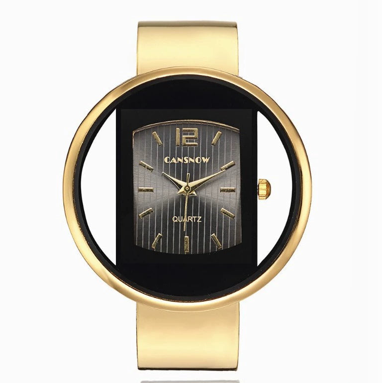 Reloj de las mujeres correa de acero pulsera estudiante de moda coreana reloj de cuarzo
