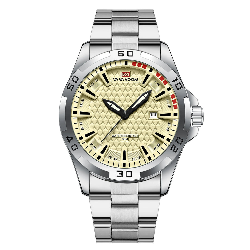 Reloj de Lujo para Hombre: Precisión de Cuarzo y Resistencia Total